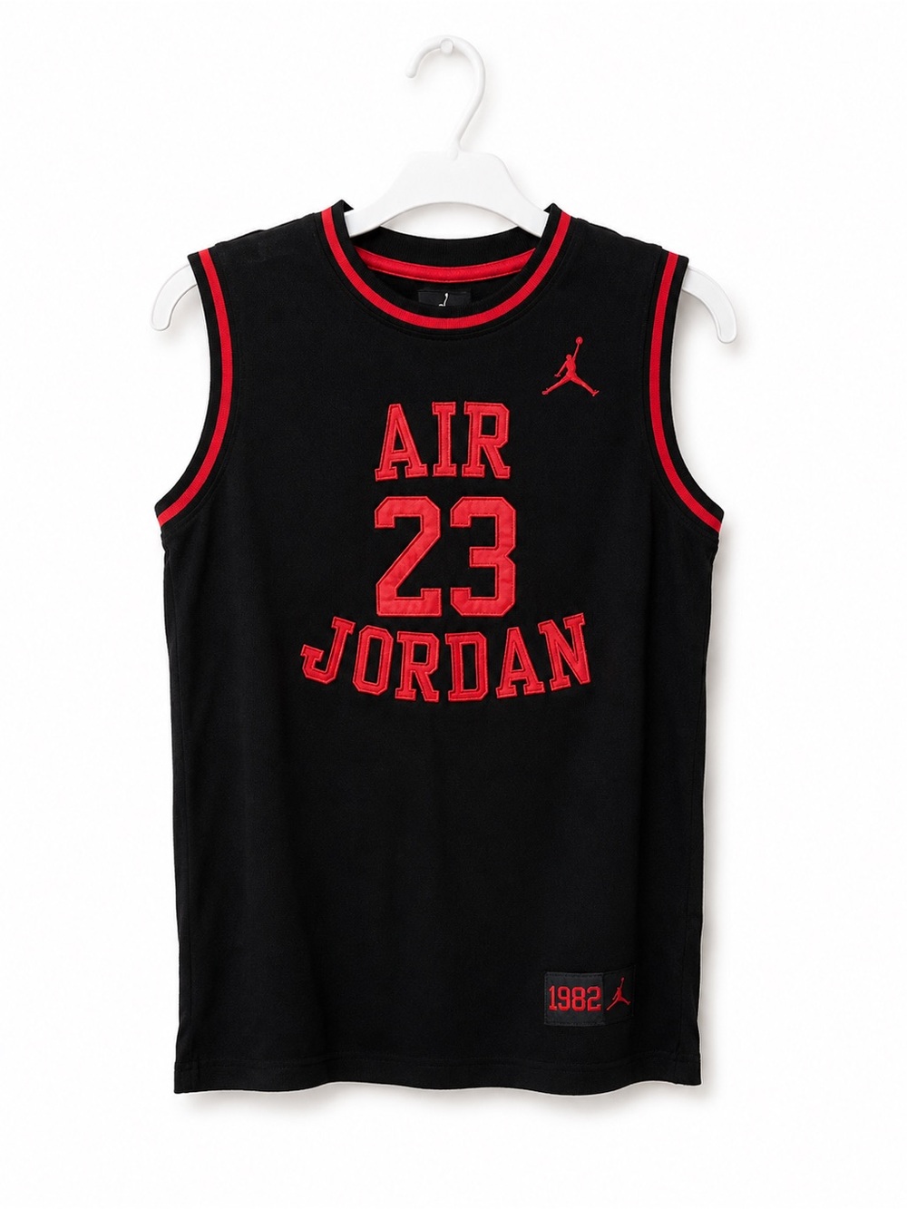 Jordan Black & Red Air 23 Sleeveless Jersey